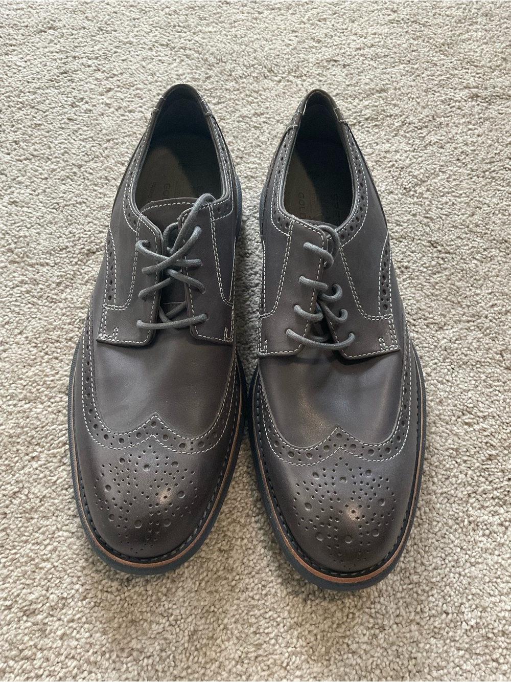 Sperry Gold Cup Bellingham Wingtip Oxfords — Men’s 9 | Sharp Lambskin-Lined Dres